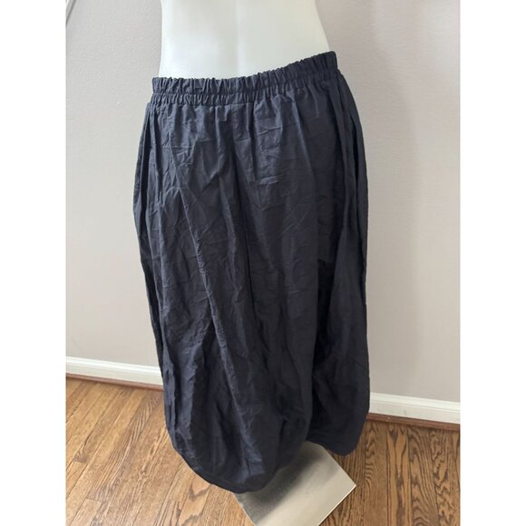 PLANET Crushed Nylon Puff Skirt Navy Size 1 Small - Picture 4 of 6
